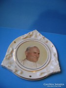II.János Pál Pápa porcelán falikép