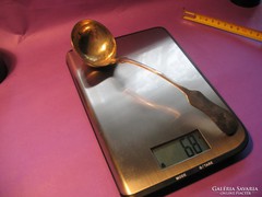 Ezüst merőkanál 68 gramm 4 cl 800-as 22 cm 1867-1937