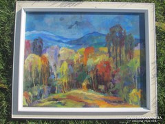 Lux Richárd /1877-1973/ festőművész olajfestménye