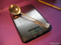 Ezüst merőkanál 102 gramm 5 cl 800-as 22,5 cm 1867-1937 