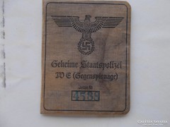 WW2,Német katona könyv,Gestapo