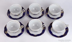 0J566 Zsolnay pompadour porcelán teáskészlet