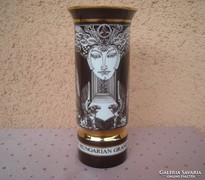 Szász Endre hollóházi váza (barna színű)