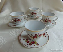 Gyönyörű zsolnay rózsamintás teás- kávés csésze alj