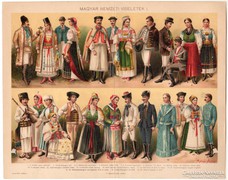 Magyar nemzeti viseletek I., Pallas színes nyomat 1896