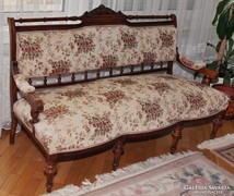 Antique baroque furniture set 7 pieces