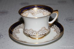 Antik angol Paragon Blossom kávés csésze alátéttel (1923-33)