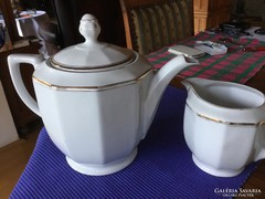 100 éves MCP porcelán óriás teás és tejszines kanna