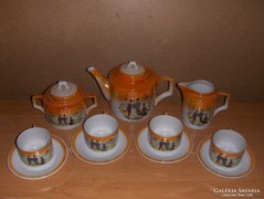 Régi Zsolnay japán mintás teás készlet 4 személyes