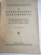 A GAZDAASSZONY ALAPISMERETEI BUDAPEST 1942 HÁZIASSZONYKÉPZŐ 