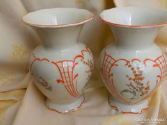Antik gyönyörű PM porcelán váza pár