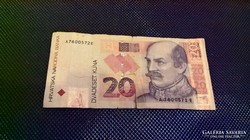 Horvátország 20 kuna.