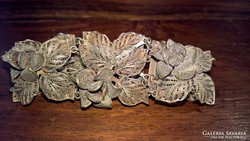 Antik filigrán ezüst karlánc, karkötő 800-as 