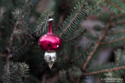 Üveg gomba karácsonyfadísz karácsony fenyőfa