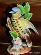 Csodaszép Japán jelzett madár porcelán - aprólékos kézimunka