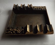 Iparművészeti bronz hamutartó zsűrizett