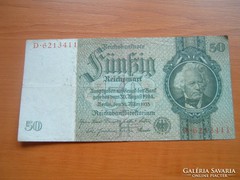 NÉMET 50 MÁRKA REICHSMARK 1933 D