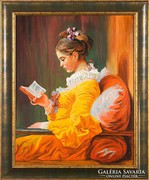 Olvasó fiatal lány