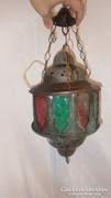 Régi réz török függő lámpa