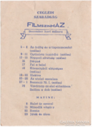 Ceglédi Szabadság Filmszinház műsor - 1961-1962