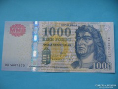 Hajtatlan  !!!!  Unc !!!! 1000 Forint 2010 DB !!!