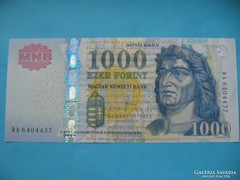 Hajtatlan  !!!!  Unc !!!! 1000 Forint 2012 DA !!!