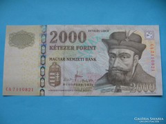 Hajtatlan  !!!!  Unc !!!! 2000 Forint 2010 CA !!!