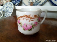 Altwasser porcelán, virágos, rózsás kávés csésze 