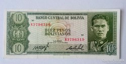 Bolivia 10 Peso 1962  UNC
