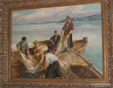 Udvary Pál Balatoni halászok