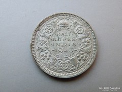 Ap 424 - 1943 ezüst fél rúpia India VI. György