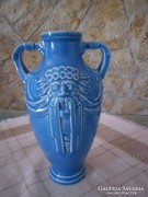 Különleges Faun fejes Zsolnay váza