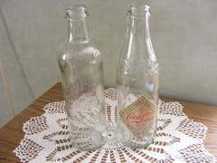 Retro Coca-Cola-s üvegek
