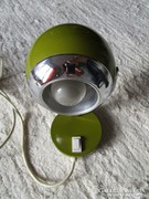 Forgatható fejű retró gömblámpa, tökéletes állapotban - zöld