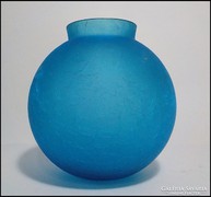 Duci kék üvegváza 