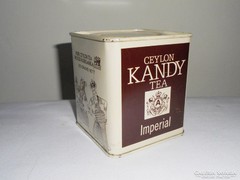 Teás fémdoboz pléh doboz - Ceylon Kandy Tea Imperial - 1981