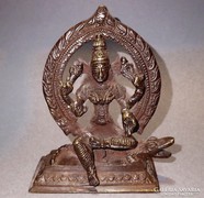 Régi kínai bronz Buddha Shiva figura szobor buddhizmus Kína