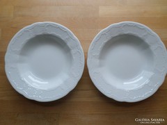 Seltmann Weiden Bavaria 2db fehér porcelán tányér mélytányér