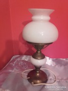 Réz-porcelán asztali lámpa