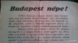 Régi plakát 1944-45