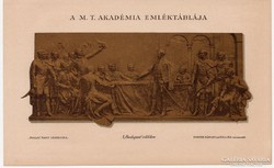 A M. T. Akadémia emléktáblája, Pallas színes nyomat 1895