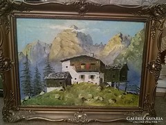 Alpesi táj-festmény /1943.