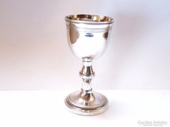XVIII.századi berlini antik ezüst talpas pohár.