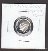 1997 S. USA Roosevelt Dime, Proof. ezüst (6)