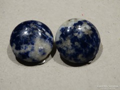 Lapislazuli (lazurit) klipsz, 1,5 cm átmérő