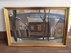 Pál Gyula: In winter, painting