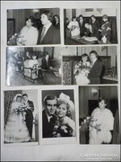 1960 - as évek esküvői fotó - 7 darab