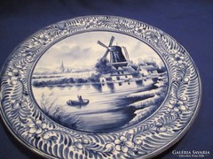 Royal bomm tájképes kék fali tányér falidísz A048