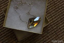Svarowski stone silver necklace