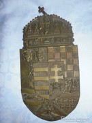 Régi magyar címer rézből